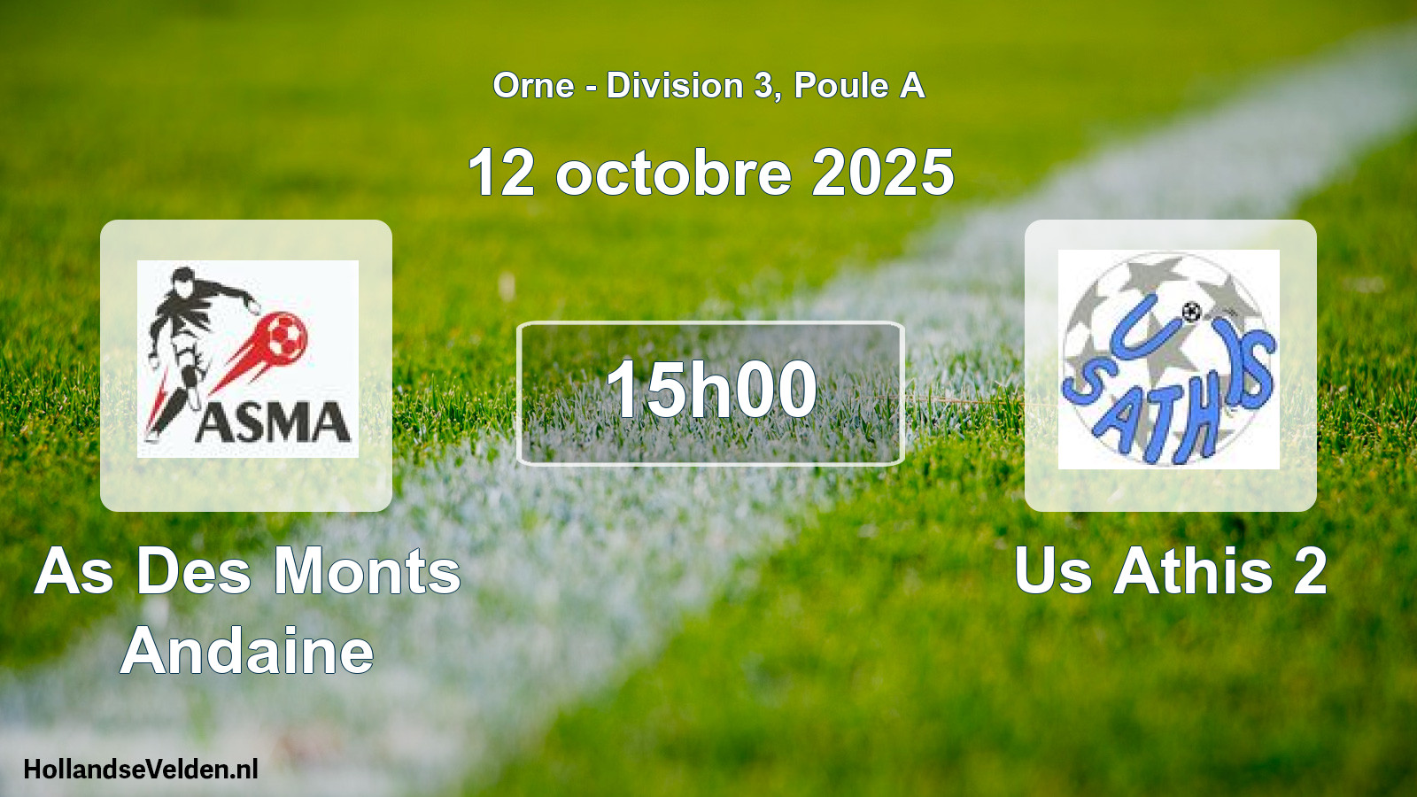 Scheduled Match: As Des Monts Andaine - Us Athis 2 (12 October 2025)