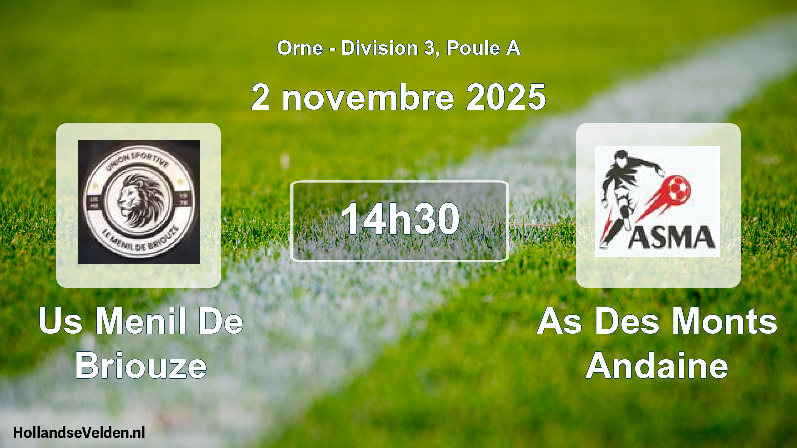 Geplande wedstrijd: Us Menil De Briouze - As Des Monts Andaine (2 november 2025)