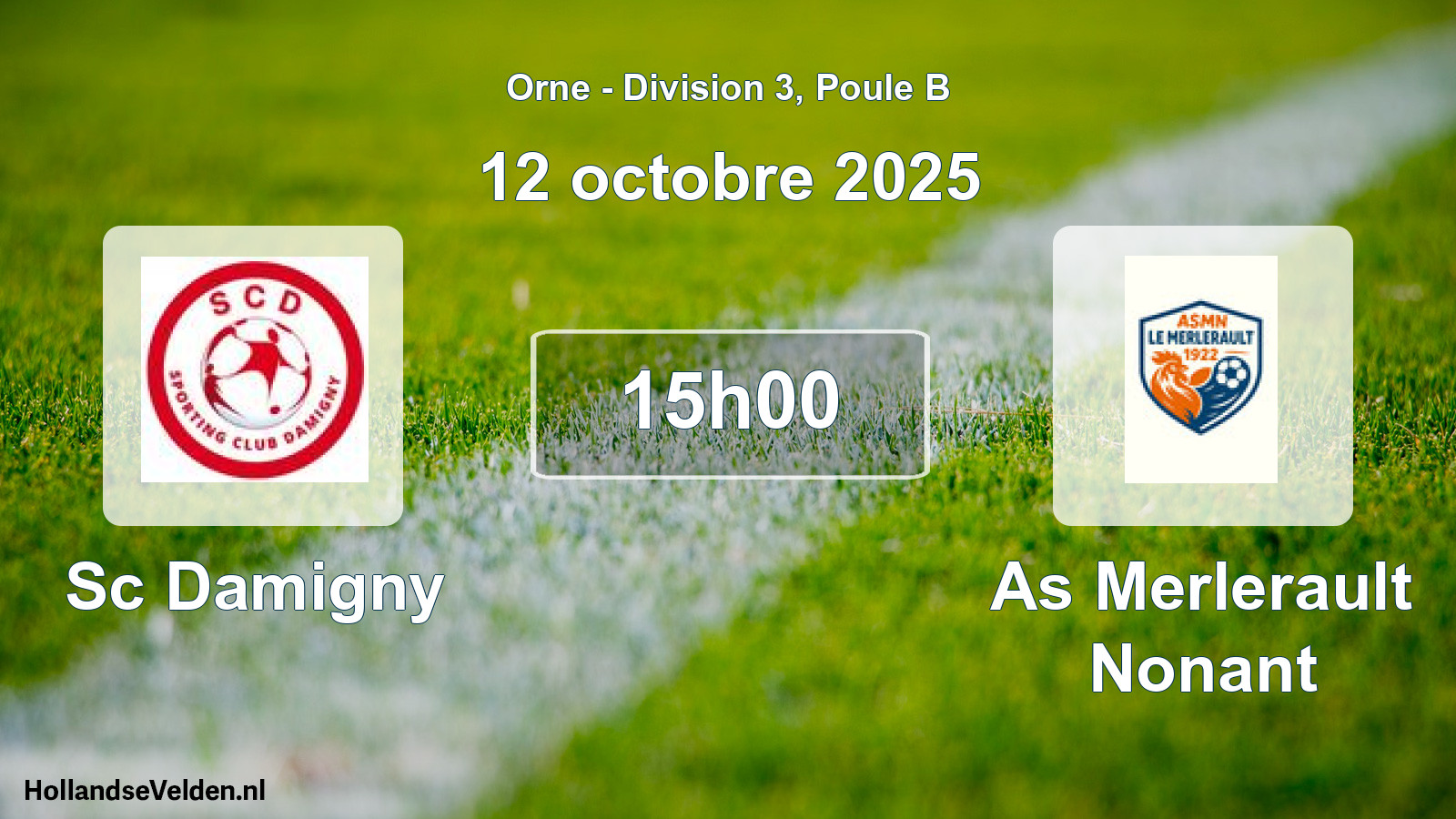 Scheduled Match: Sc Damigny - As Merlerault Nonant (12 October 2025)