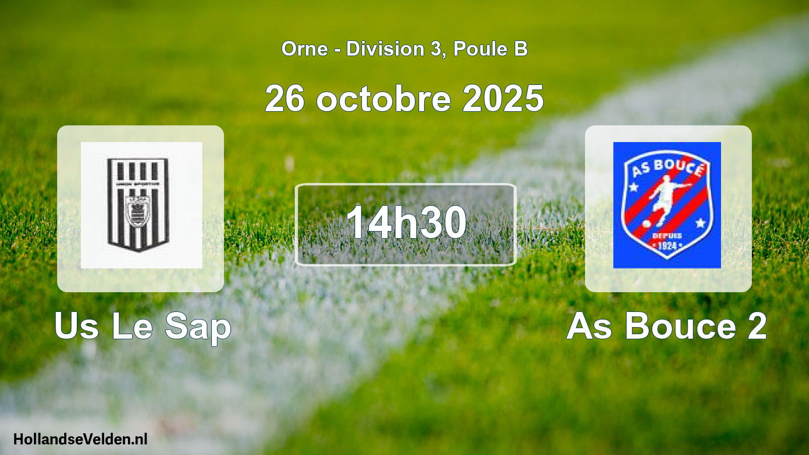 Geplande wedstrijd: Us Le Sap - As Bouce 2 (26 octobre 2025)