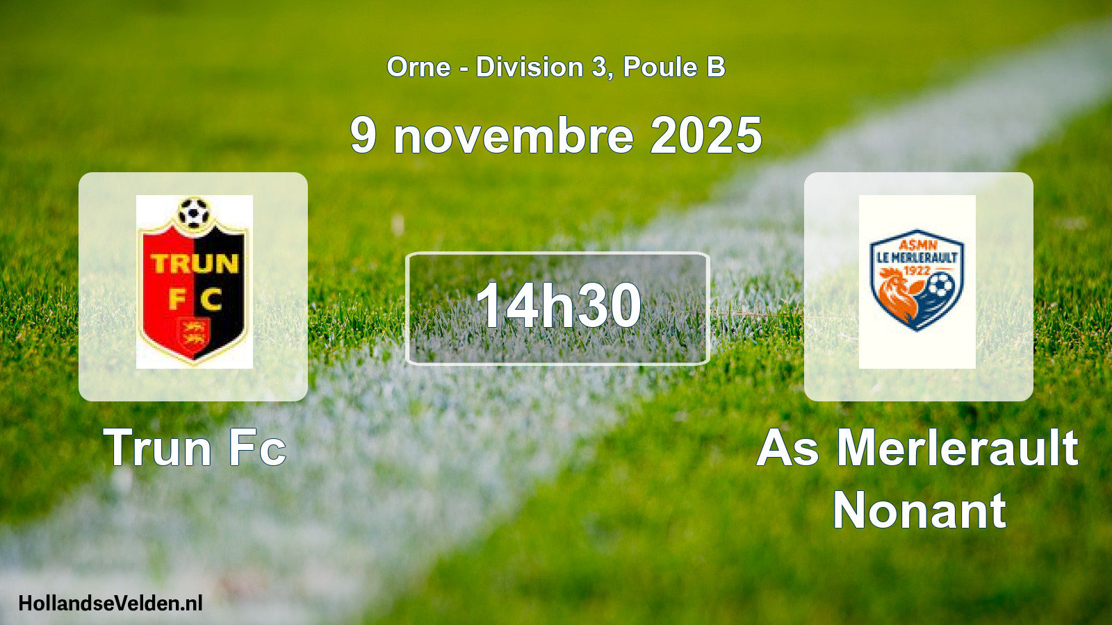 Geplande wedstrijd: Trun Fc - As Merlerault Nonant (9 novembre 2025)