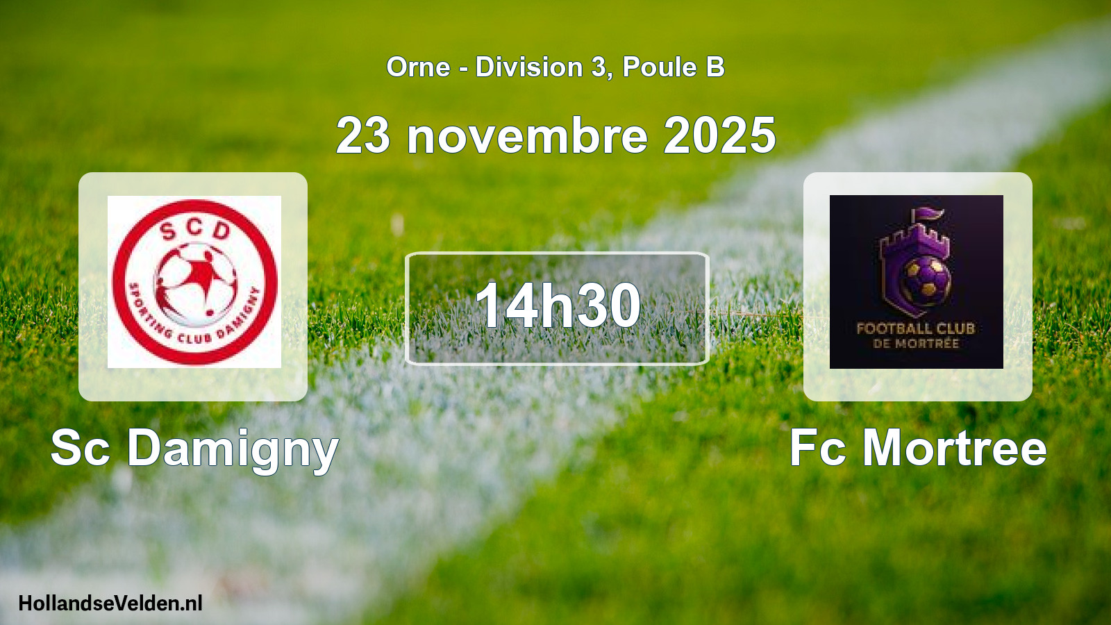 Geplande wedstrijd: Sc Damigny - Fc Mortree (23 novembre 2025)