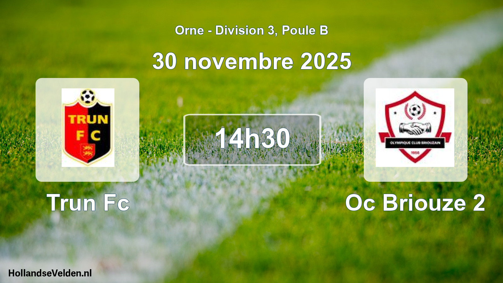 Scheduled Match: Trun Fc - Oc Briouze 2 (30 November 2025)