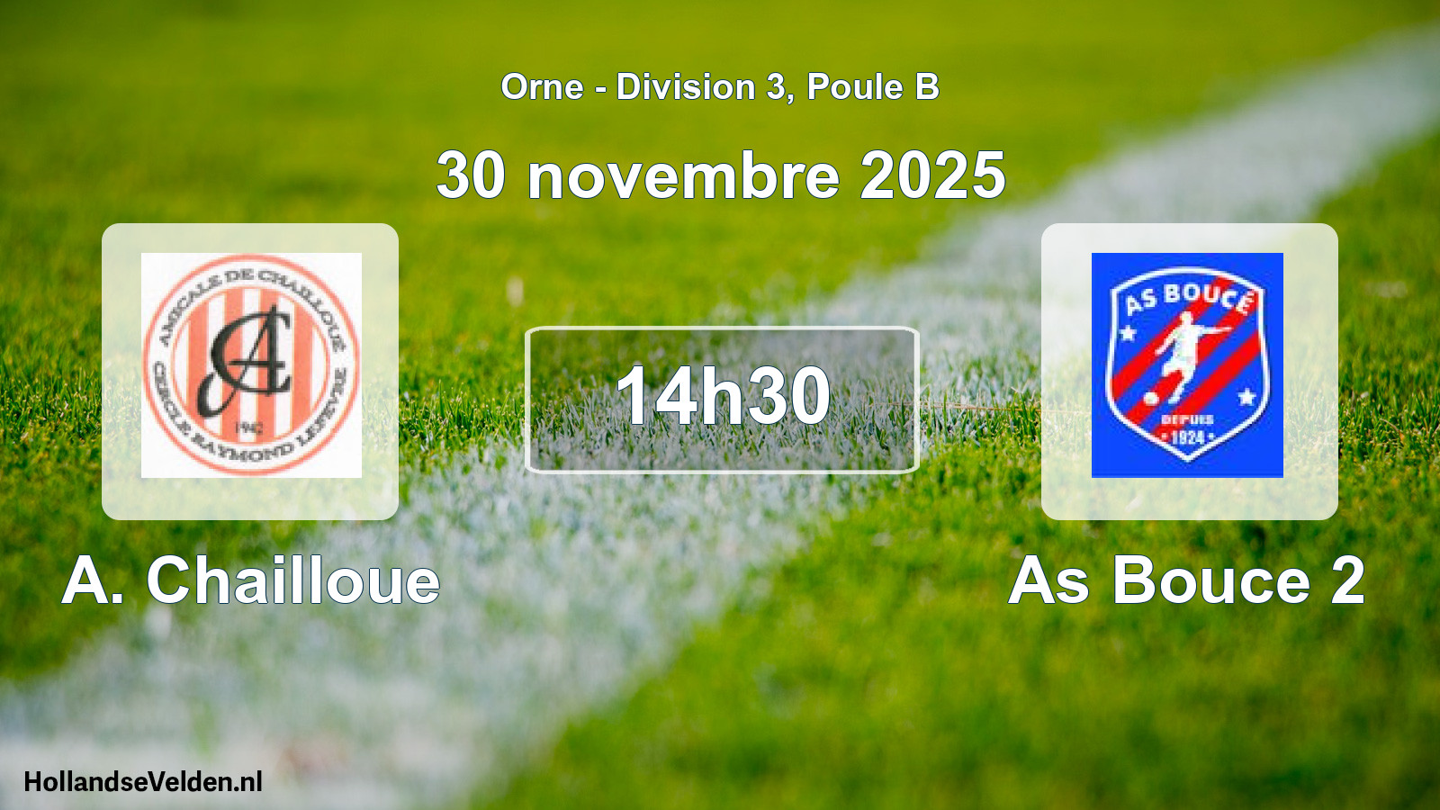 Geplande wedstrijd: A. Chailloue - As Bouce 2 (30 novembre 2025)