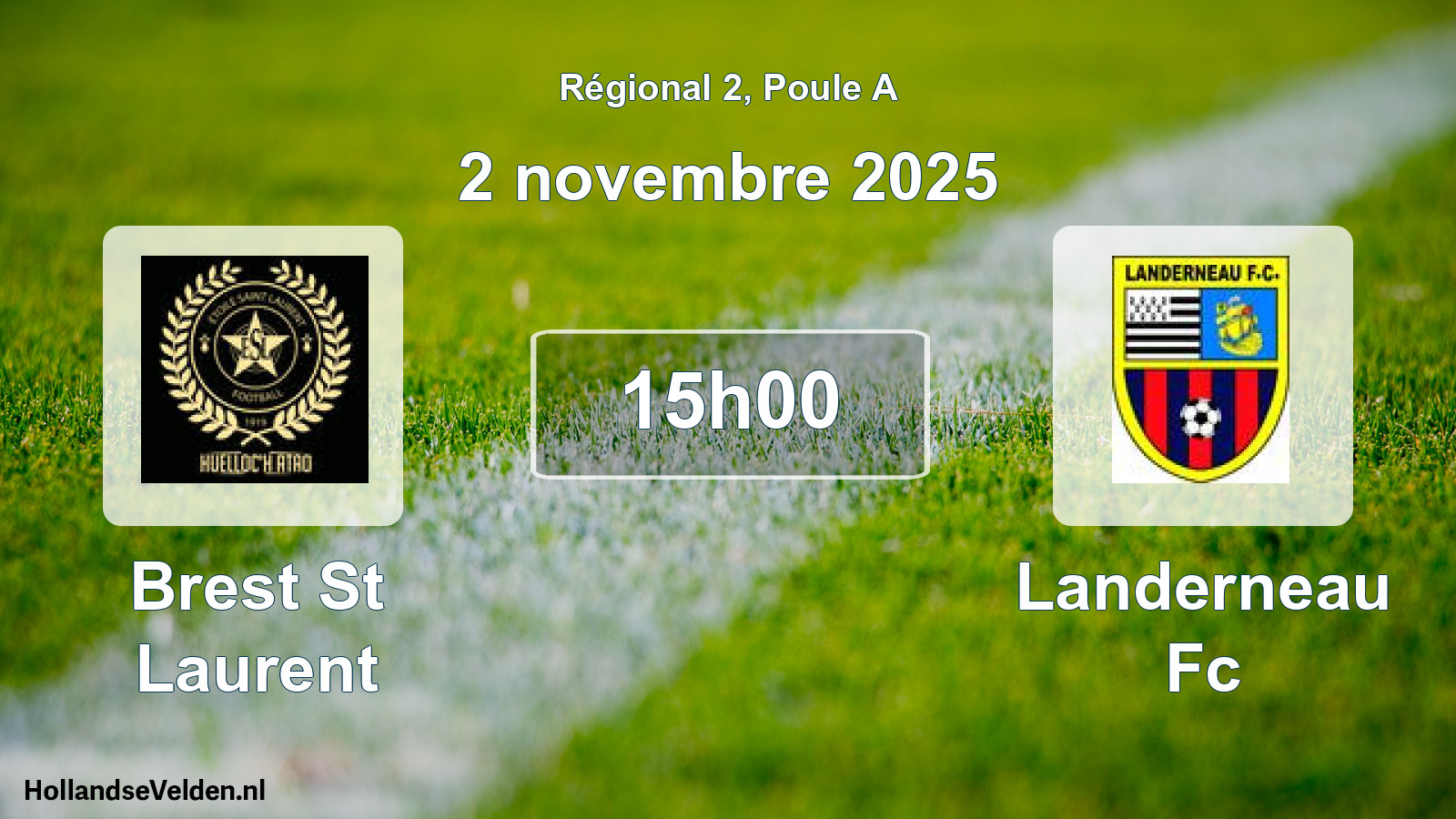 Geplande wedstrijd: Brest St Laurent - Landerneau Fc (2 november 2025)