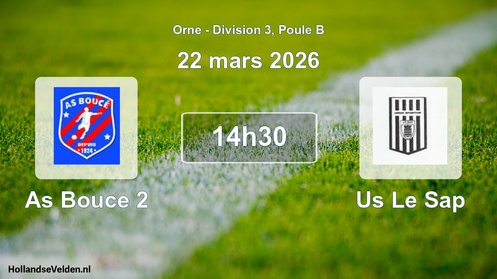 Geplande wedstrijd: As Bouce 2 - Us Le Sap (22 mars 2026)