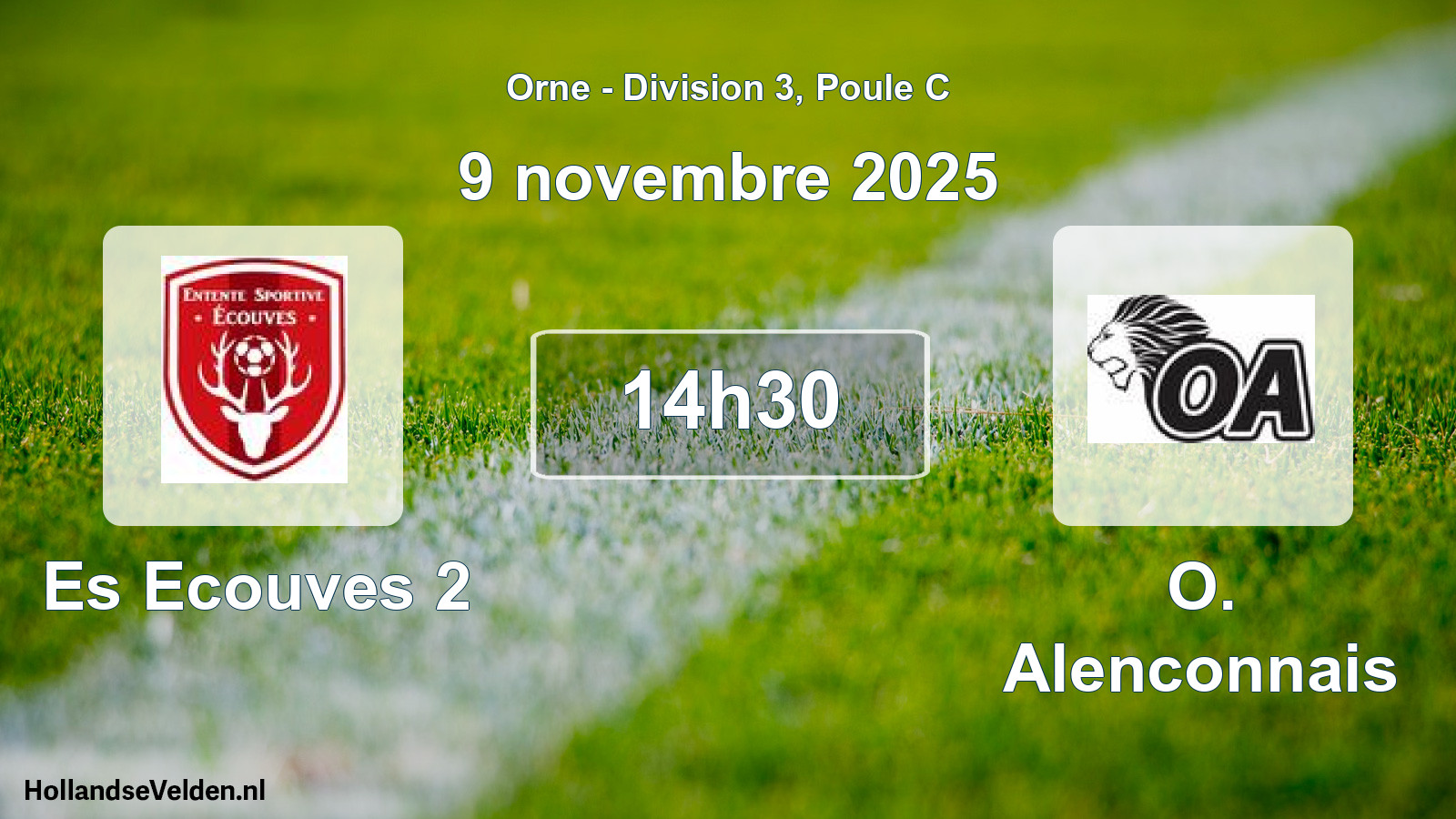 Geplande wedstrijd: Es Ecouves 2 - O. Alenconnais (9 november 2025)