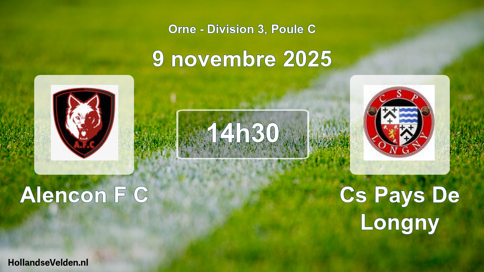 Scheduled Match: Alencon F C - Cs Pays De Longny (9 November 2025)