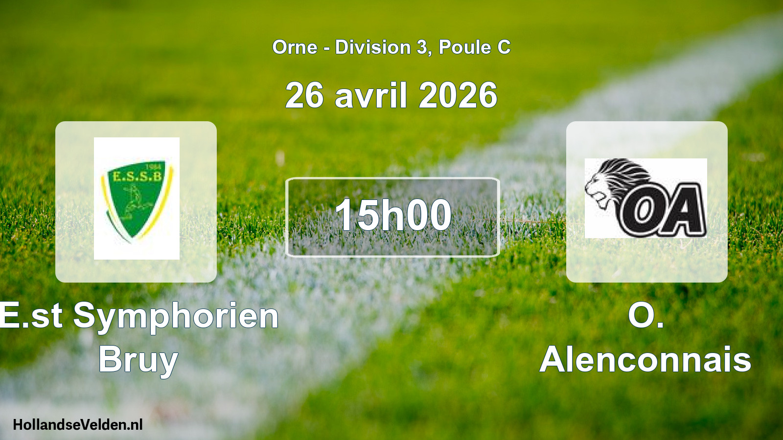 Scheduled Match: E.st Symphorien Bruy - O. Alenconnais (26 April 2026)