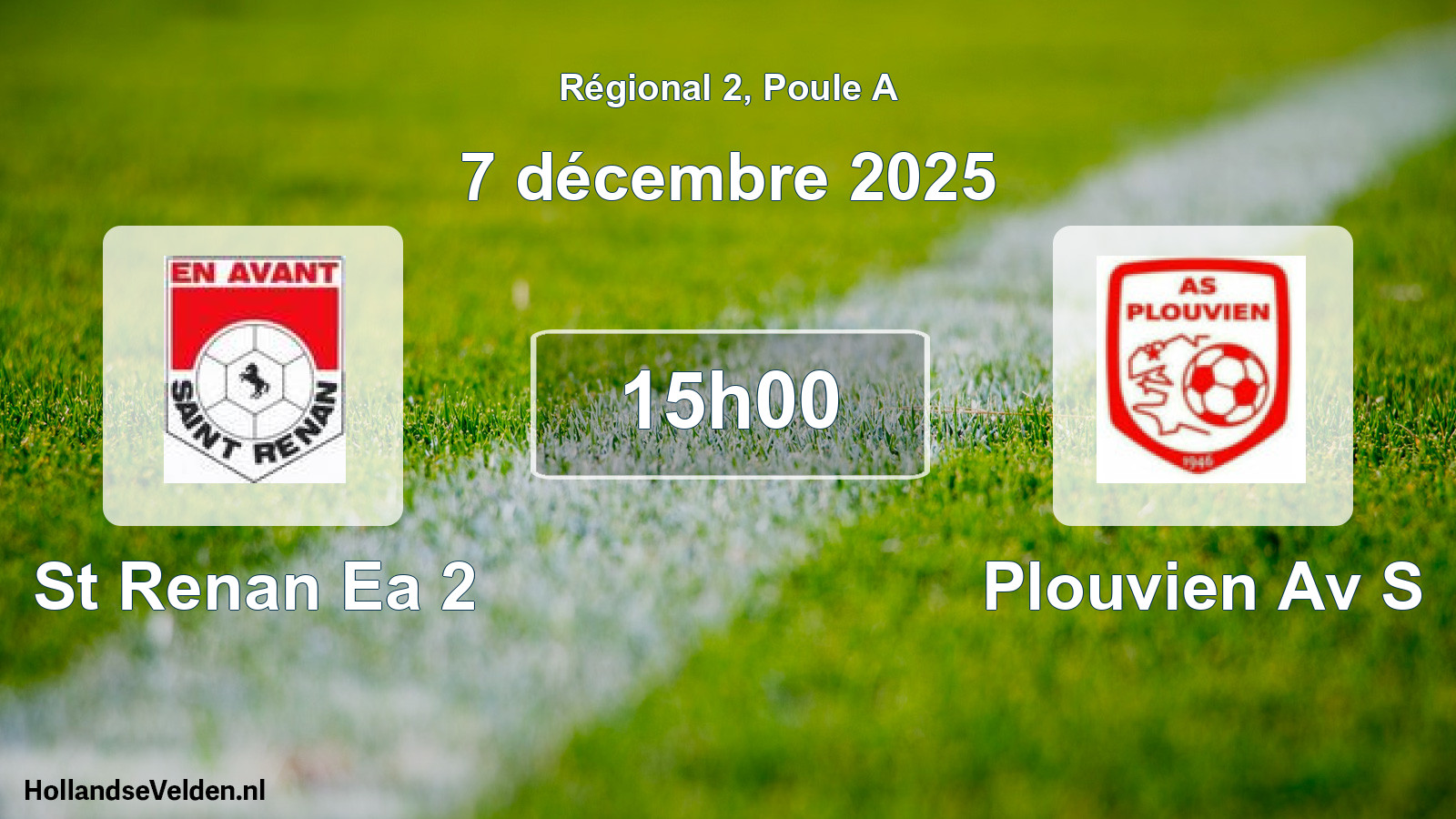 Geplande wedstrijd: St Renan Ea 2 - Plouvien Av S (7 december 2025)