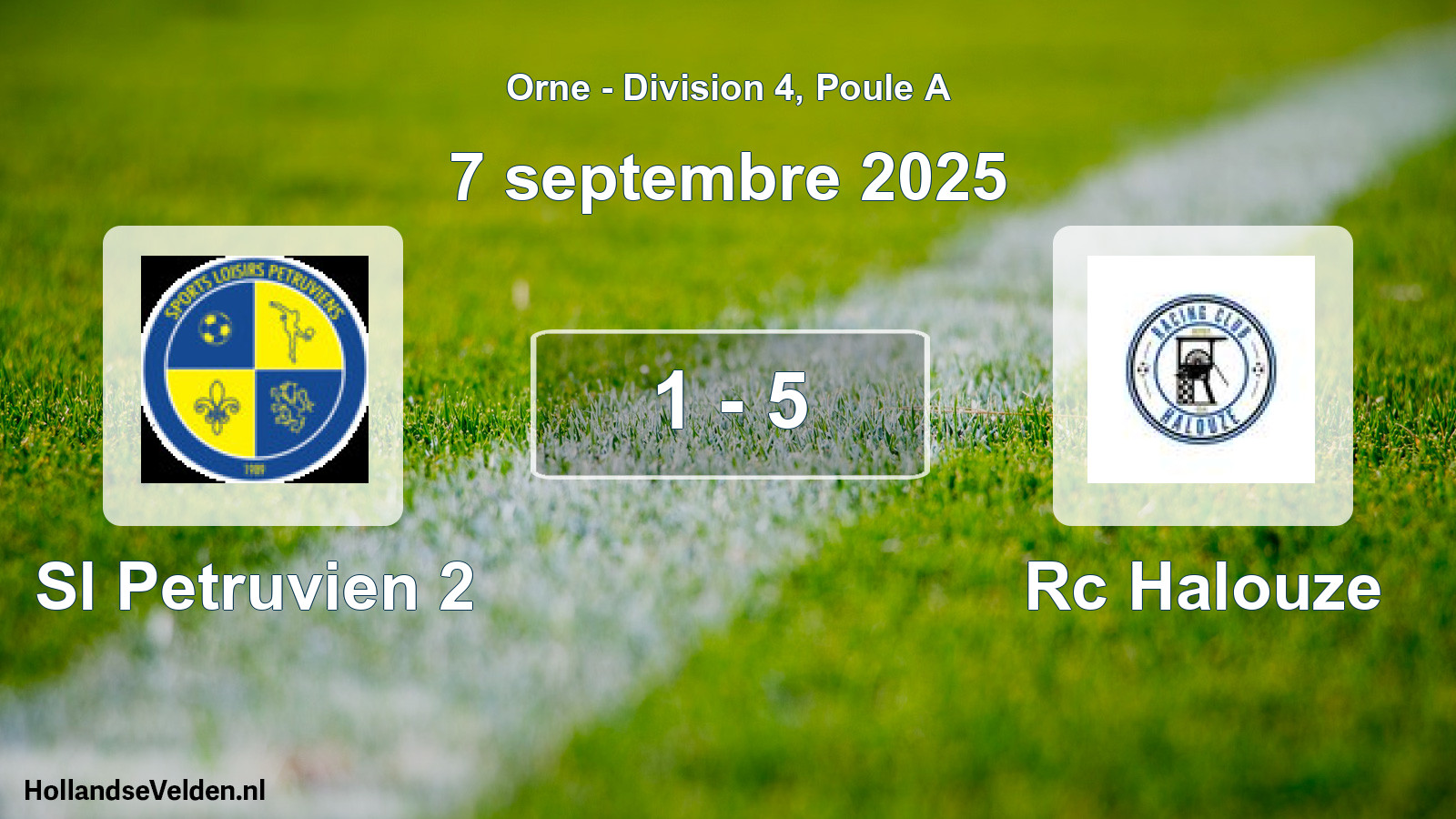 Gespeelde wedstrijd: Sl Petruvien 2 - Rc Halouze 1 - 5 (7 septembre 2025)