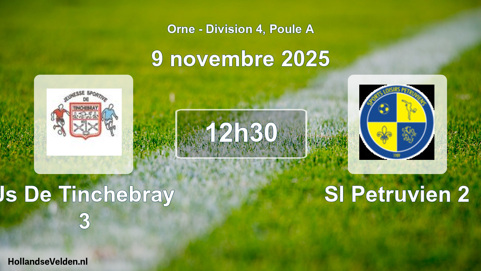 Geplande wedstrijd: Js De Tinchebray 3 - Sl Petruvien 2 (9 november 2025)