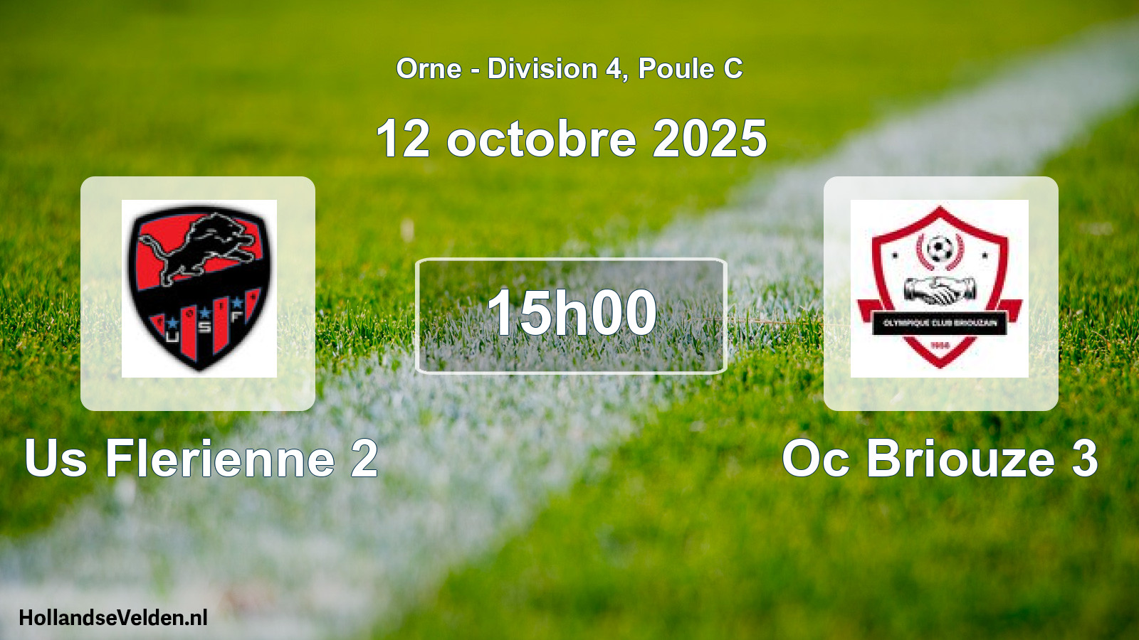 Scheduled Match: Us Flerienne 2 - Oc Briouze 3 (12 October 2025)