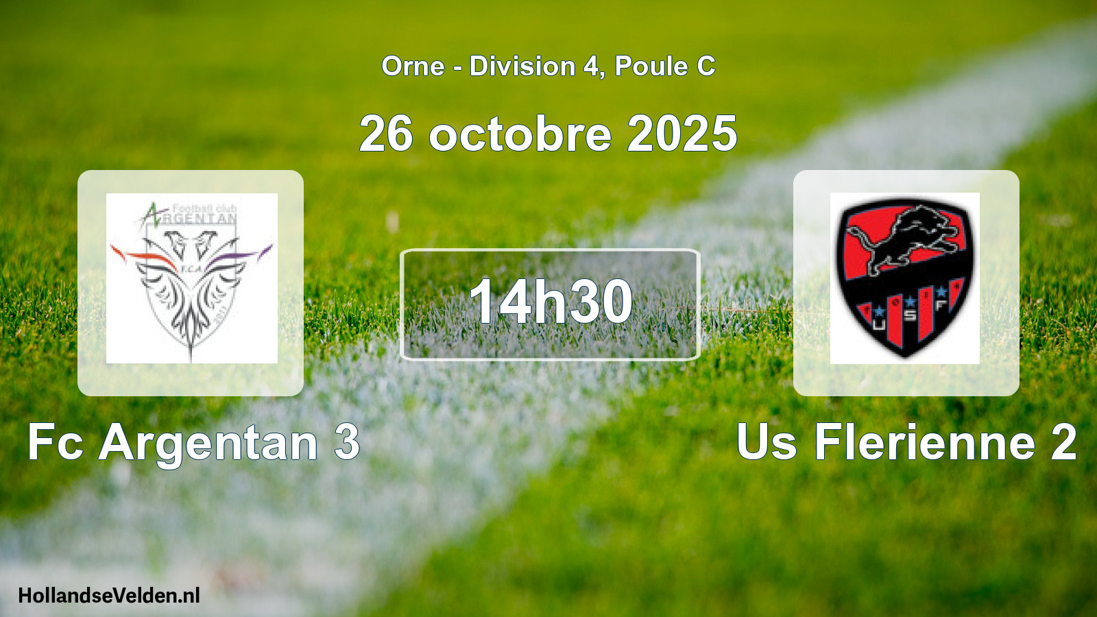Scheduled Match: Fc Argentan 3 - Us Flerienne 2 (26 October 2025)
