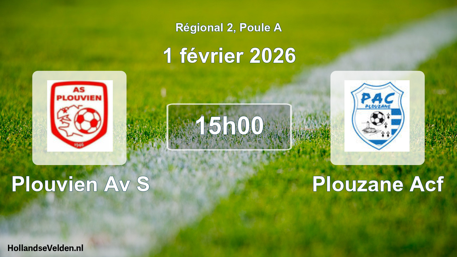 Geplande wedstrijd: Plouvien Av S - Plouzane Acf (1 februari 2026)