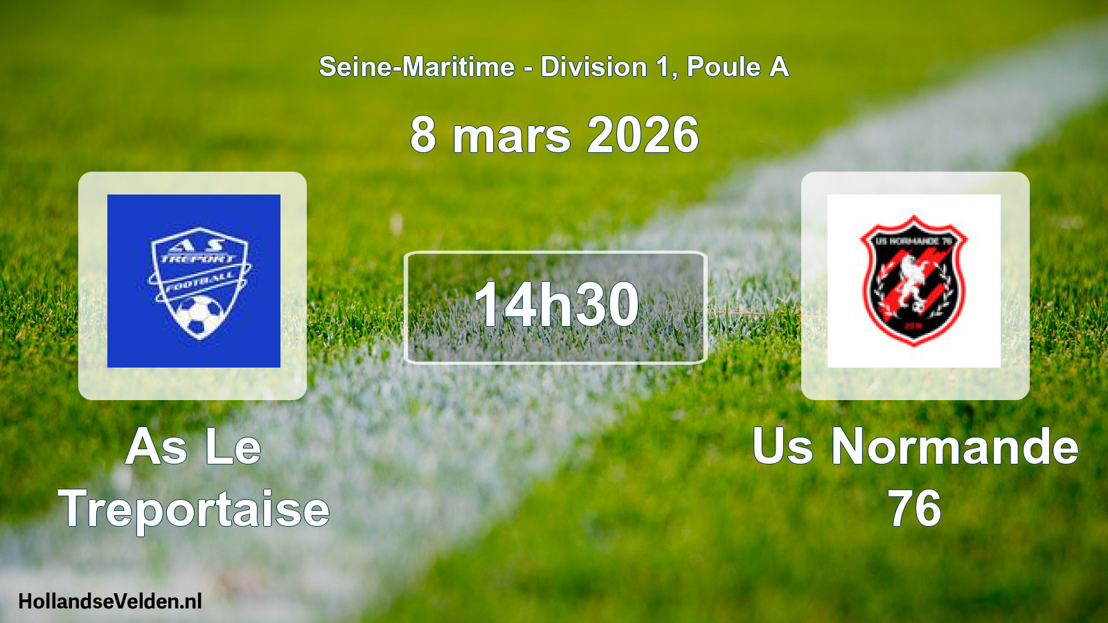 Scheduled Match: As Le Treportaise - Us Normande 76 (8 March 2026)