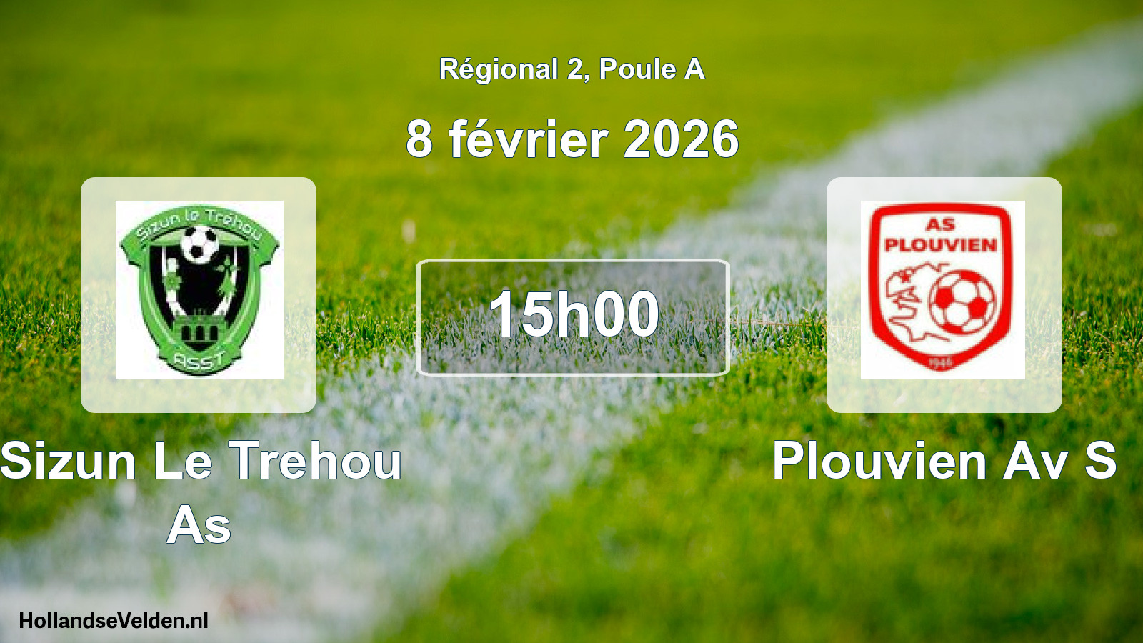 Scheduled Match: Sizun Le Trehou As - Plouvien Av S (8 February 2026)