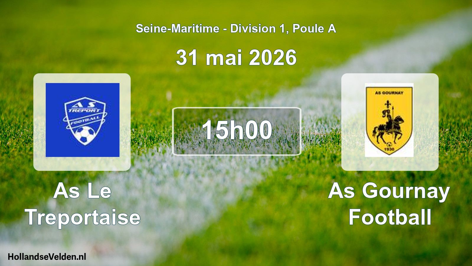 Scheduled Match: As Le Treportaise - As Gournay Football (31 May 2026)