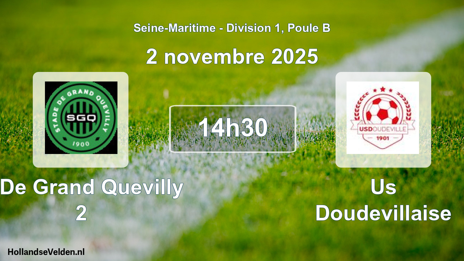 Geplande wedstrijd: S De Grand Quevilly 2 - Us Doudevillaise (2 novembre 2025)