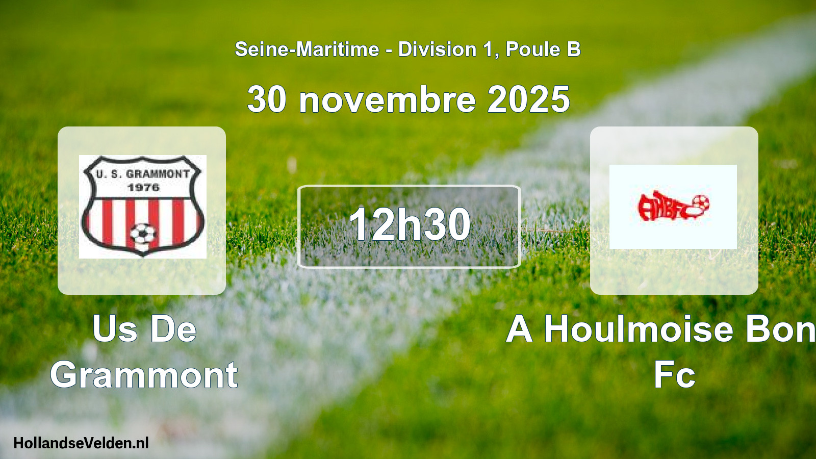 Scheduled Match: Us De Grammont - A Houlmoise Bond Fc (30 November 2025)
