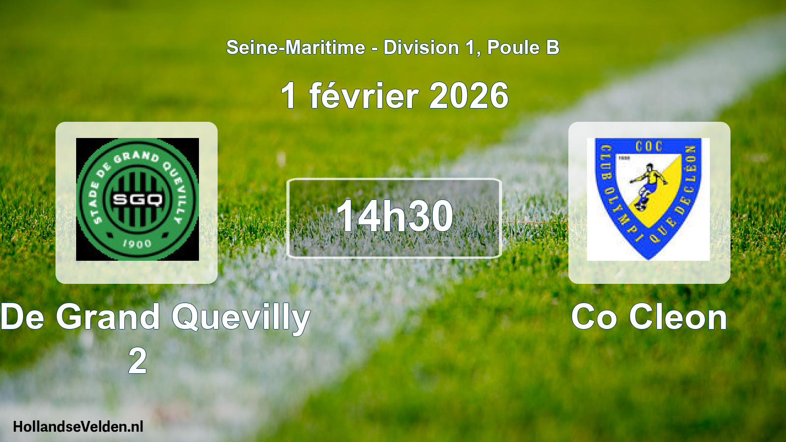 Geplande wedstrijd: S De Grand Quevilly 2 - Co Cleon (1 février 2026)