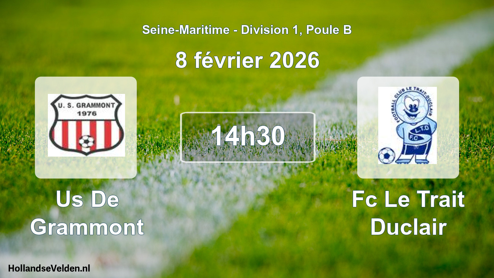 Scheduled Match: Us De Grammont - Fc Le Trait Duclair (8 February 2026)