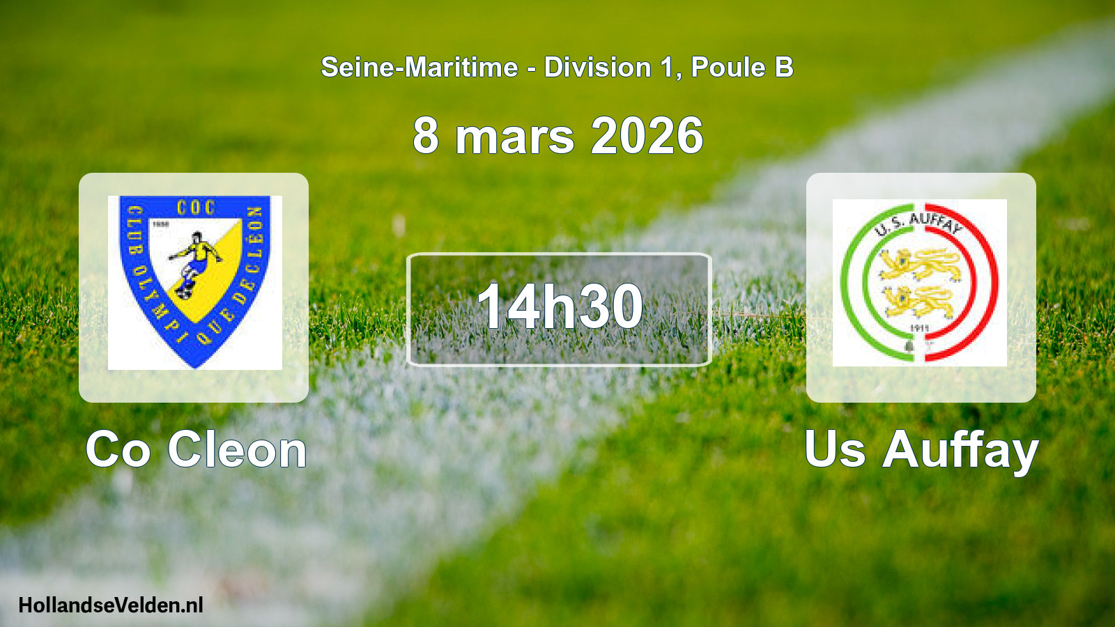 Scheduled Match: Co Cleon - Us Auffay (8 March 2026)