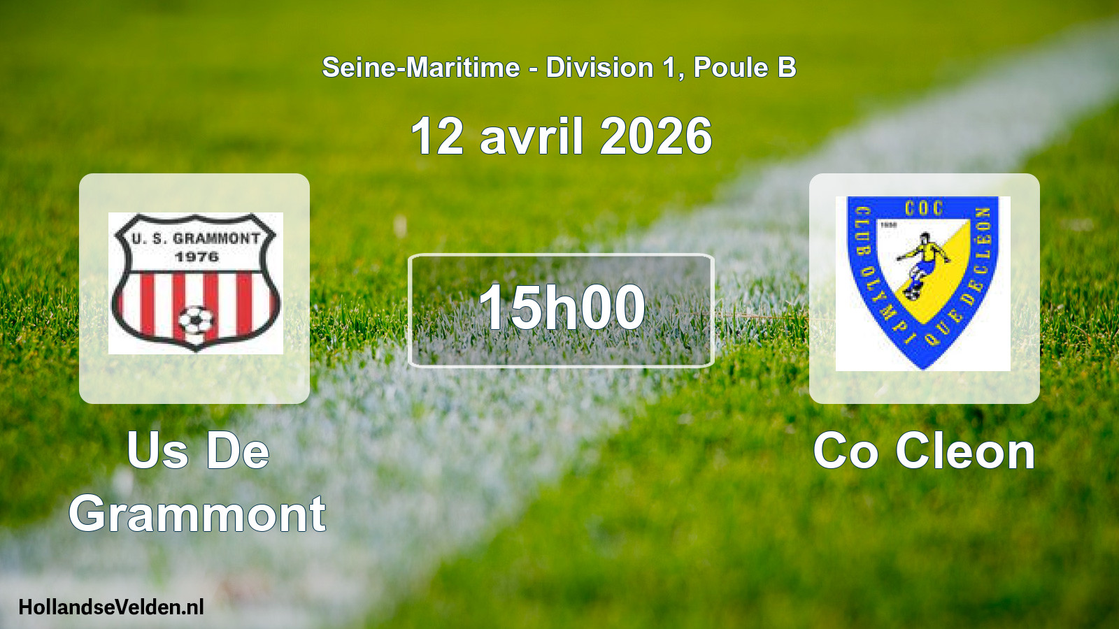 Scheduled Match: Us De Grammont - Co Cleon (12 April 2026)