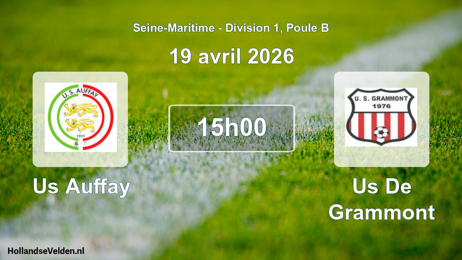Geplande wedstrijd: Us Auffay - Us De Grammont (19 april 2026)