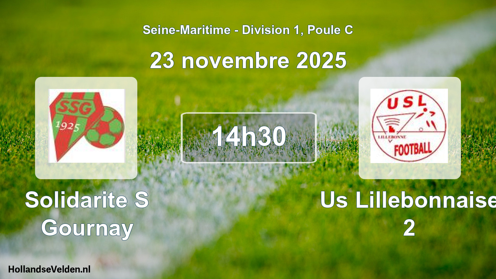 Scheduled Match: Solidarite S Gournay - Us Lillebonnaise 2 (23 November 2025)