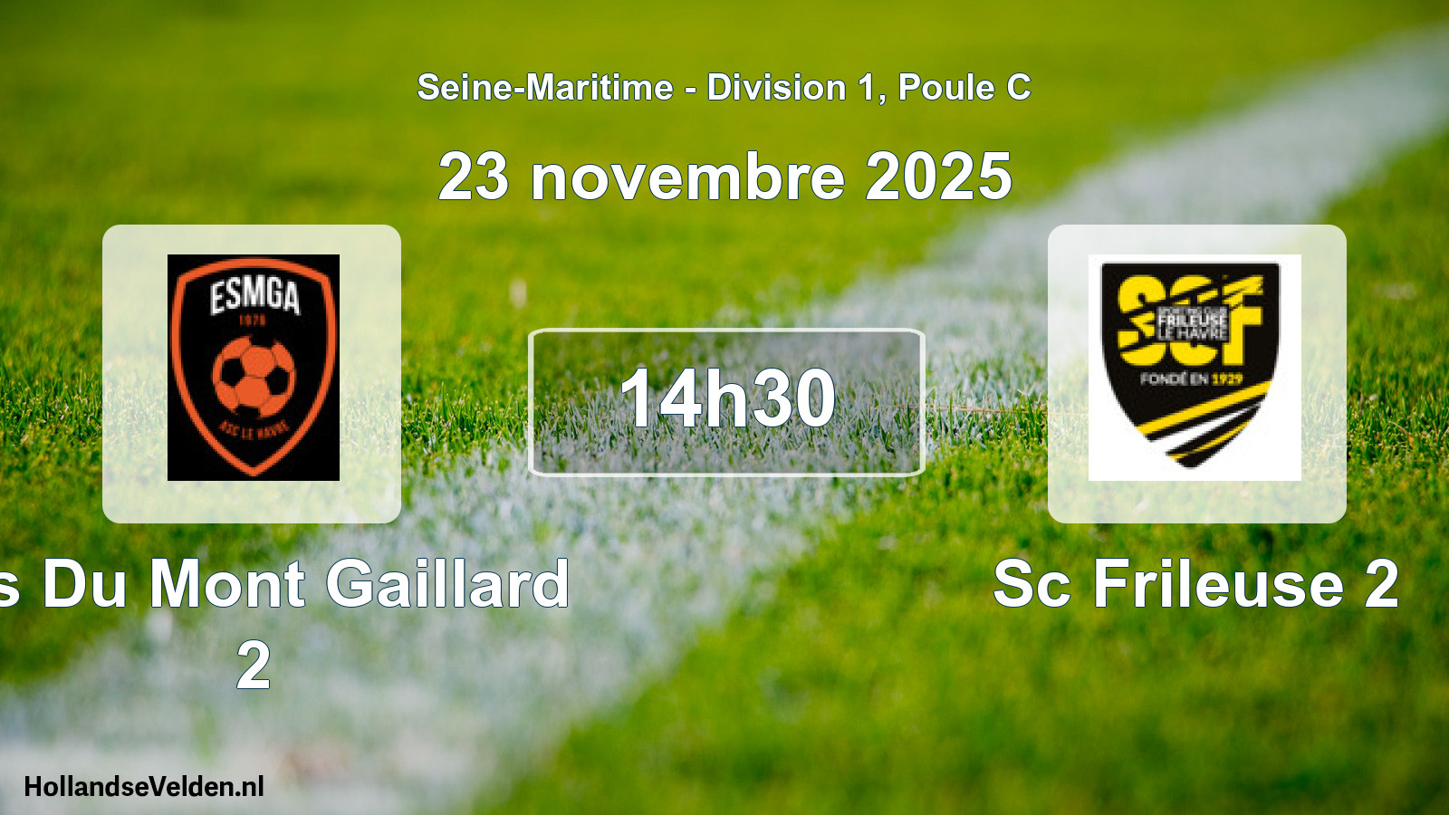 Geplande wedstrijd: Es Du Mont Gaillard 2 - Sc Frileuse 2 (23 november 2025)