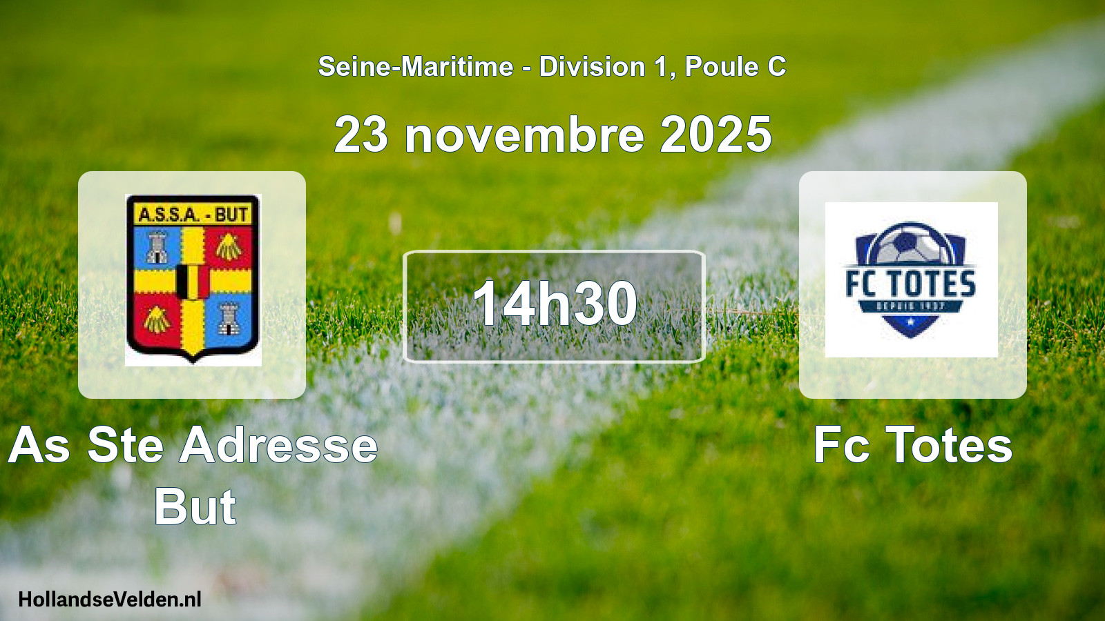 Geplande wedstrijd: As Ste Adresse But - Fc Totes (23 november 2025)