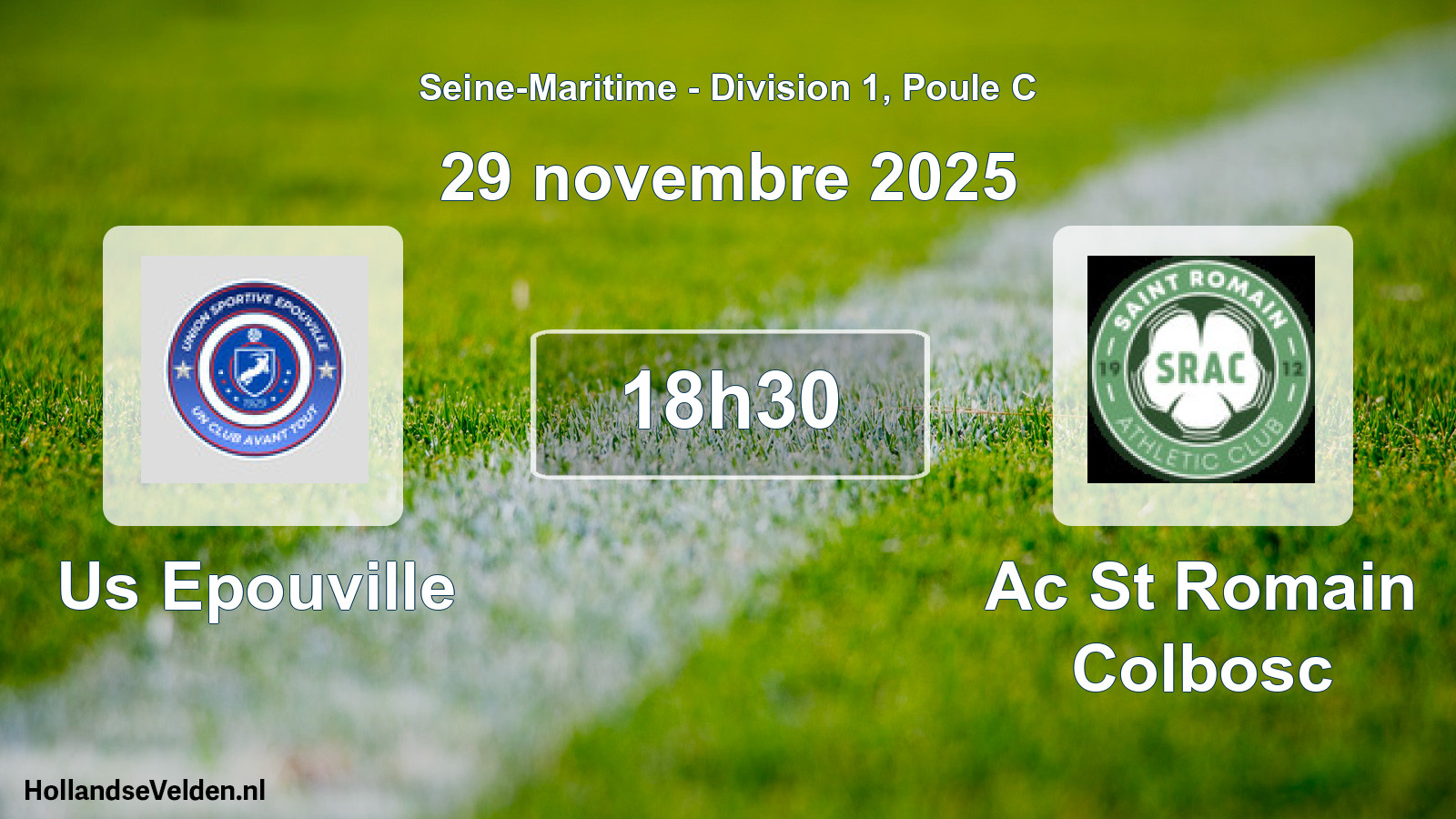 Geplande wedstrijd: Us Epouville - Ac St Romain Colbosc (29 novembre 2025)