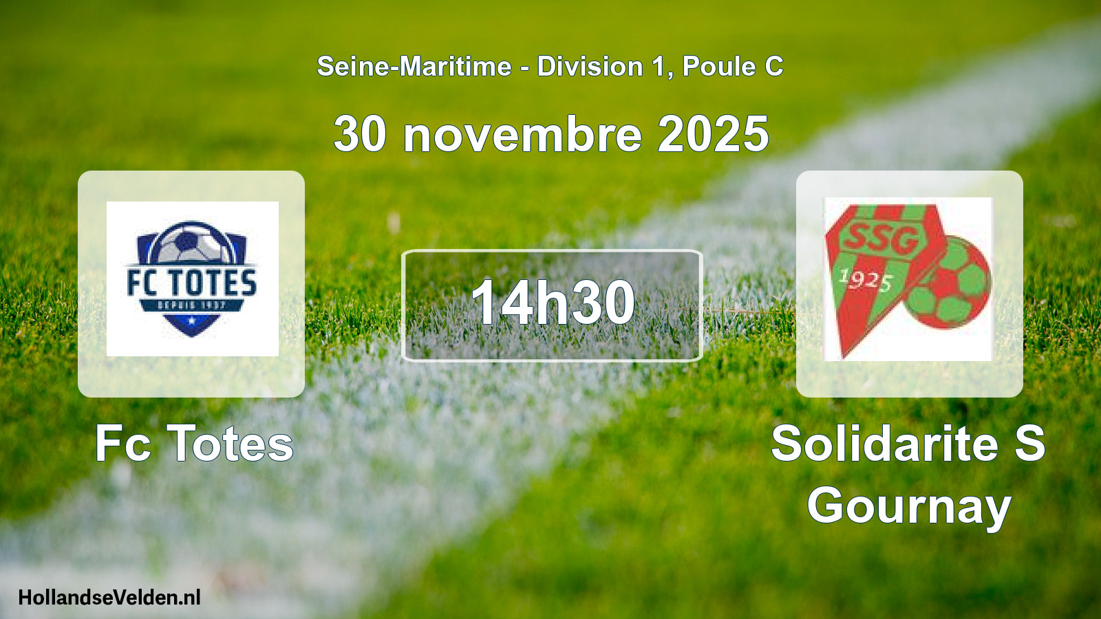 Scheduled Match: Fc Totes - Solidarite S Gournay (30 November 2025)