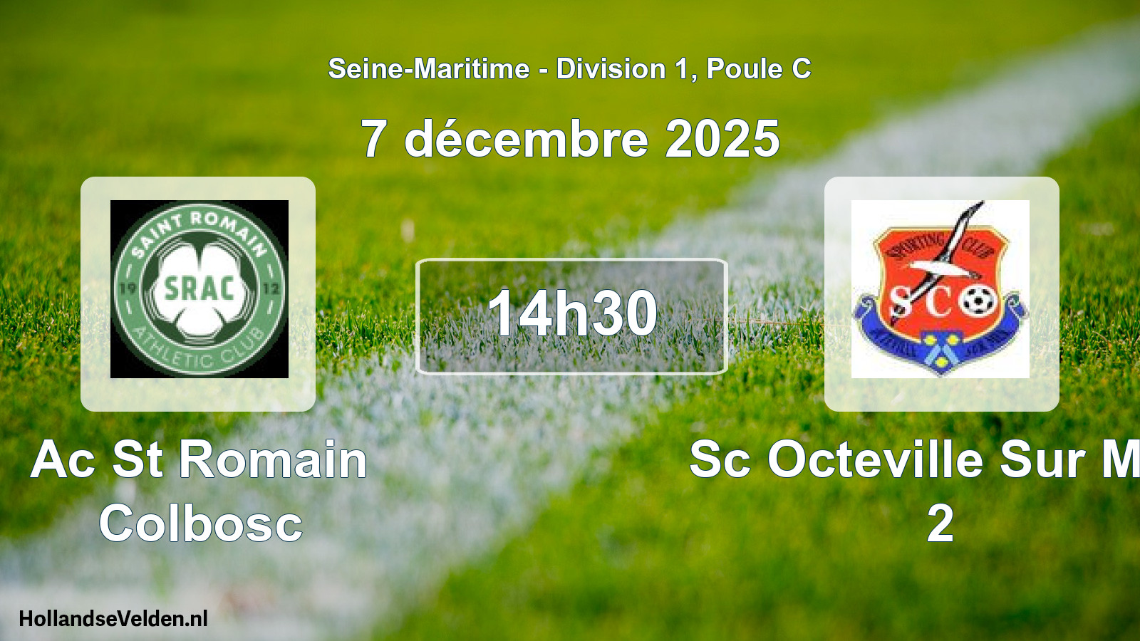 Scheduled Match: Ac St Romain Colbosc - Sc Octeville Sur Mer 2 (7 December 2025)