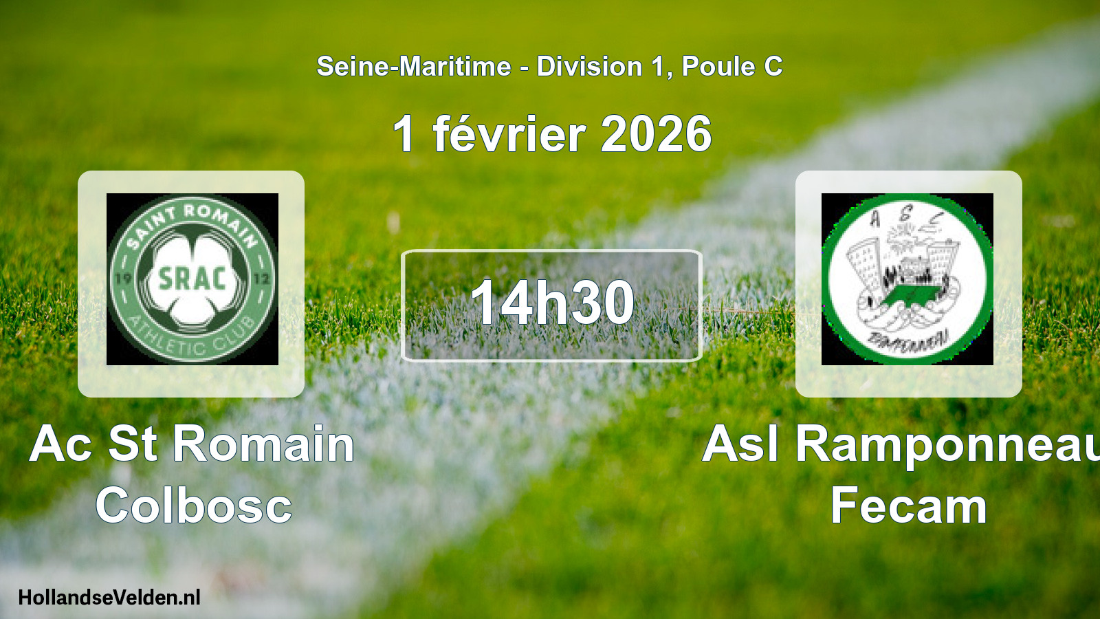Geplande wedstrijd: Ac St Romain Colbosc - Asl Ramponneau Fecam (1 février 2026)