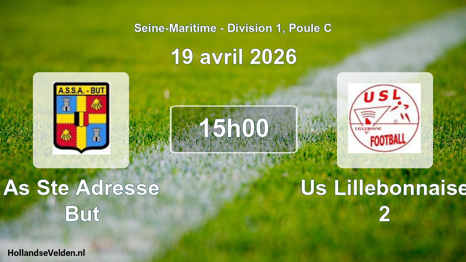 Geplande wedstrijd: As Ste Adresse But - Us Lillebonnaise 2 (19 april 2026)