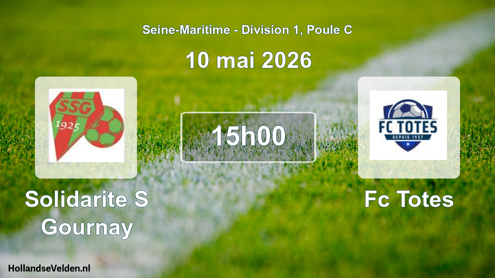 Geplande wedstrijd: Solidarite S Gournay - Fc Totes (10 mai 2026)