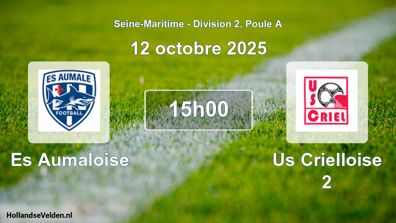 Scheduled Match: Es Aumaloise - Us Crielloise 2 (12 October 2025)