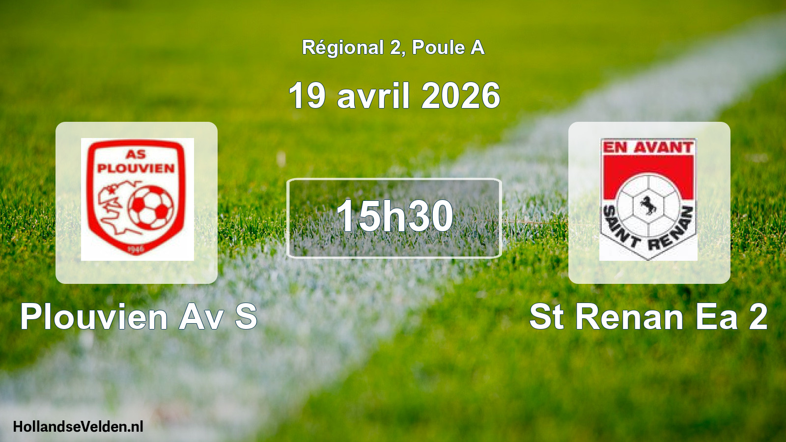 Scheduled Match: Plouvien Av S - St Renan Ea 2 (19 April 2026)