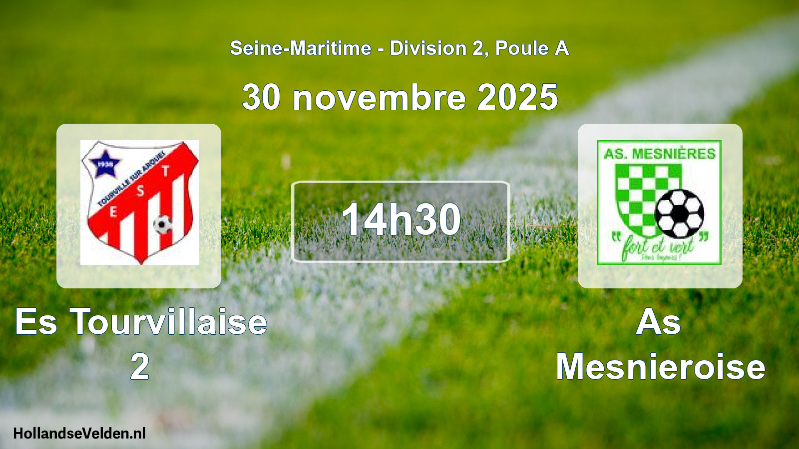 Geplande wedstrijd: Es Tourvillaise 2 - As Mesnieroise (30 november 2025)