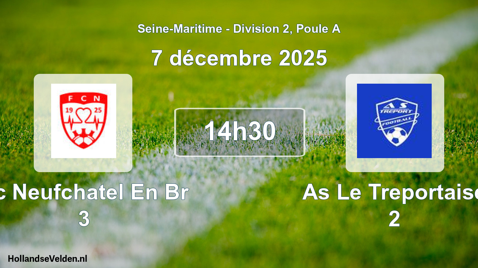 Geplande wedstrijd: Fc Neufchatel En Br 3 - As Le Treportaise 2 (7 december 2025)