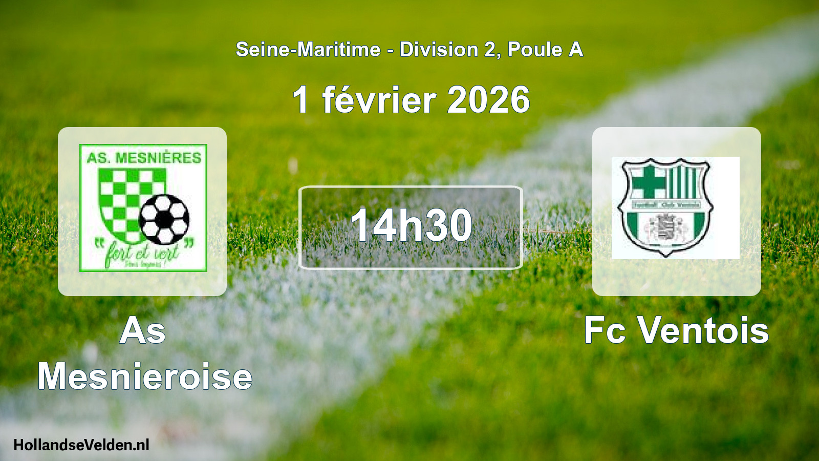 Scheduled Match: As Mesnieroise - Fc Ventois (1 February 2026)