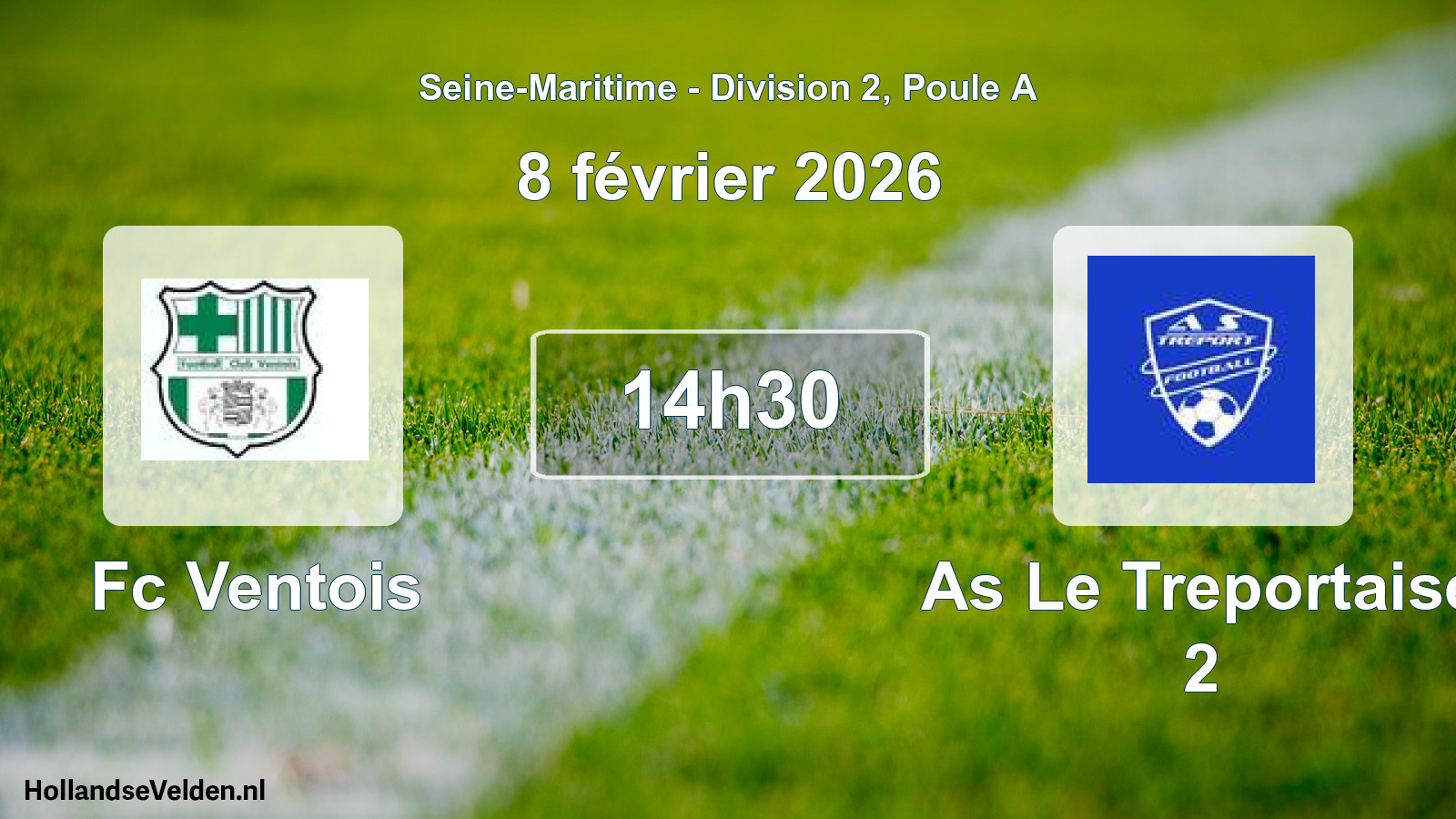 Scheduled Match: Fc Ventois - As Le Treportaise 2 (8 February 2026)
