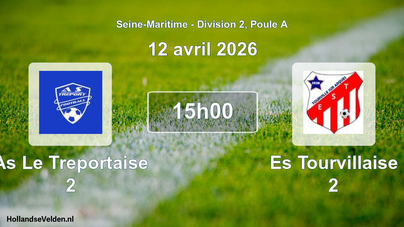 Geplande wedstrijd: As Le Treportaise 2 - Es Tourvillaise 2 (12 april 2026)