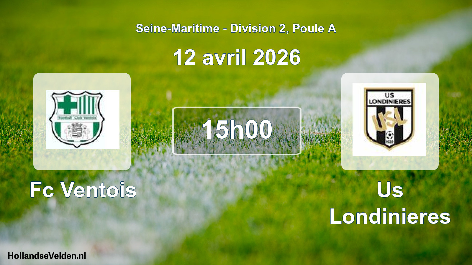 Geplande wedstrijd: Fc Ventois - Us Londinieres (12 april 2026)
