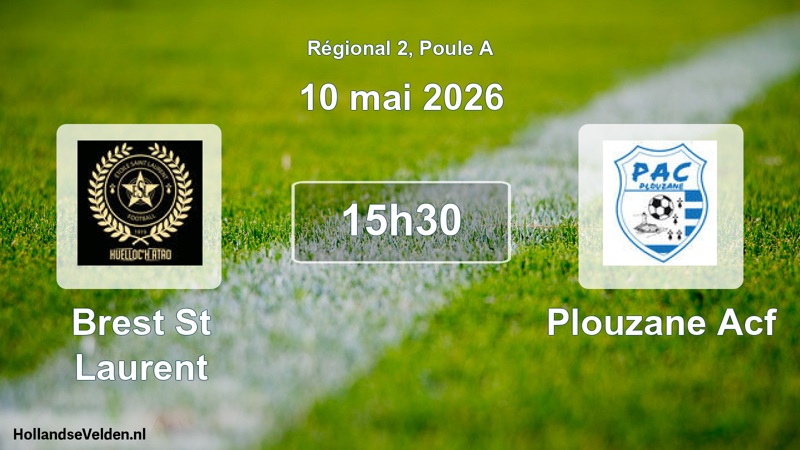 Geplande wedstrijd: Brest St Laurent - Plouzane Acf (10 mai 2026)