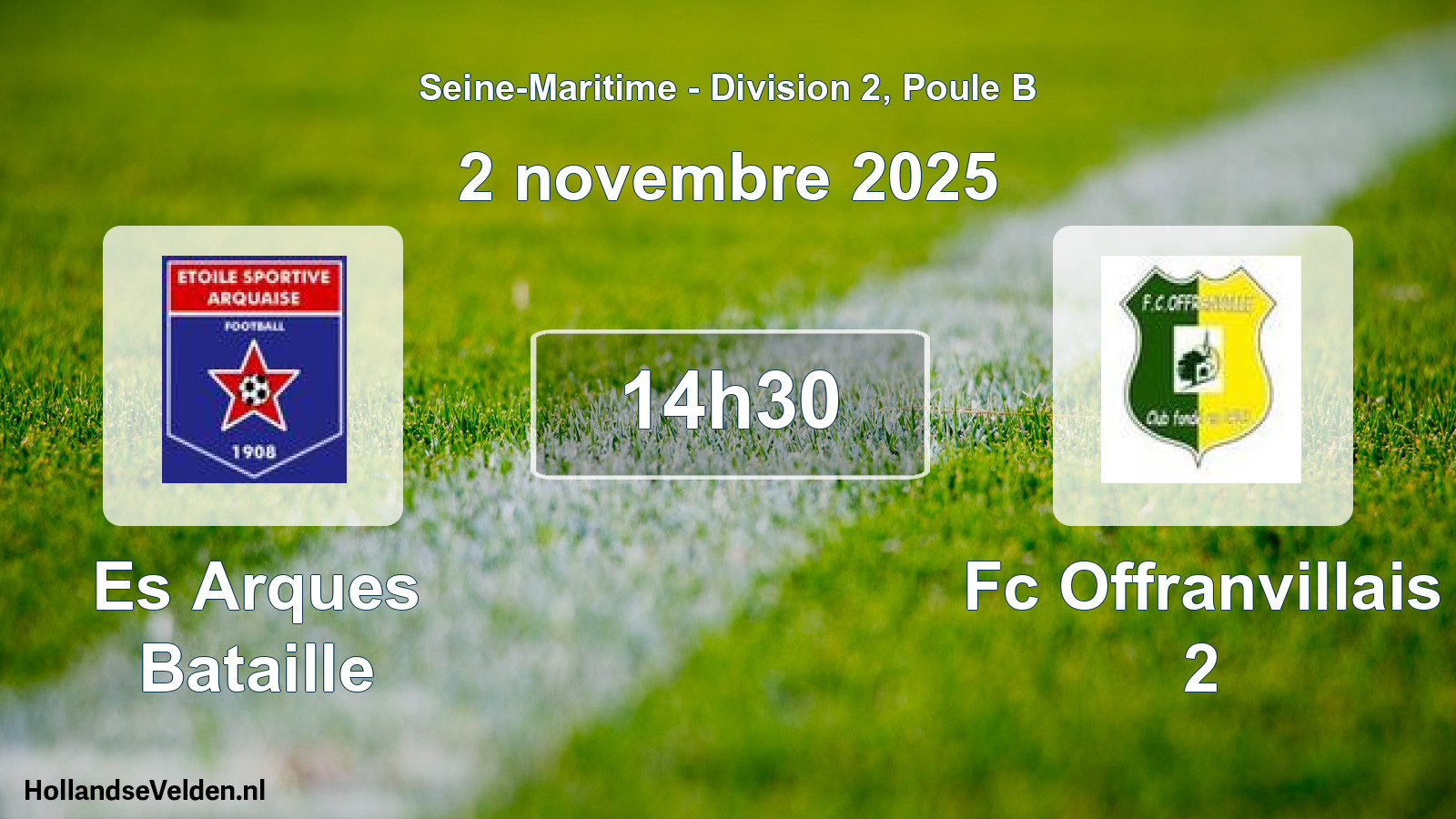 Scheduled Match: Es Arques Bataille - Fc Offranvillais 2 (2 November 2025)