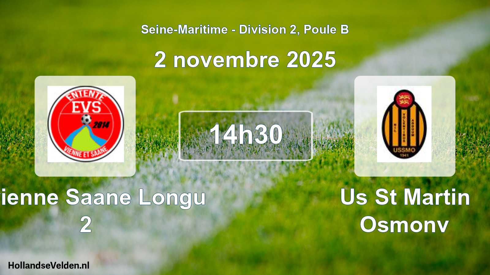 Scheduled Match: E.vienne Saane Longu 2 - Us St Martin Osmonv (2 November 2025)