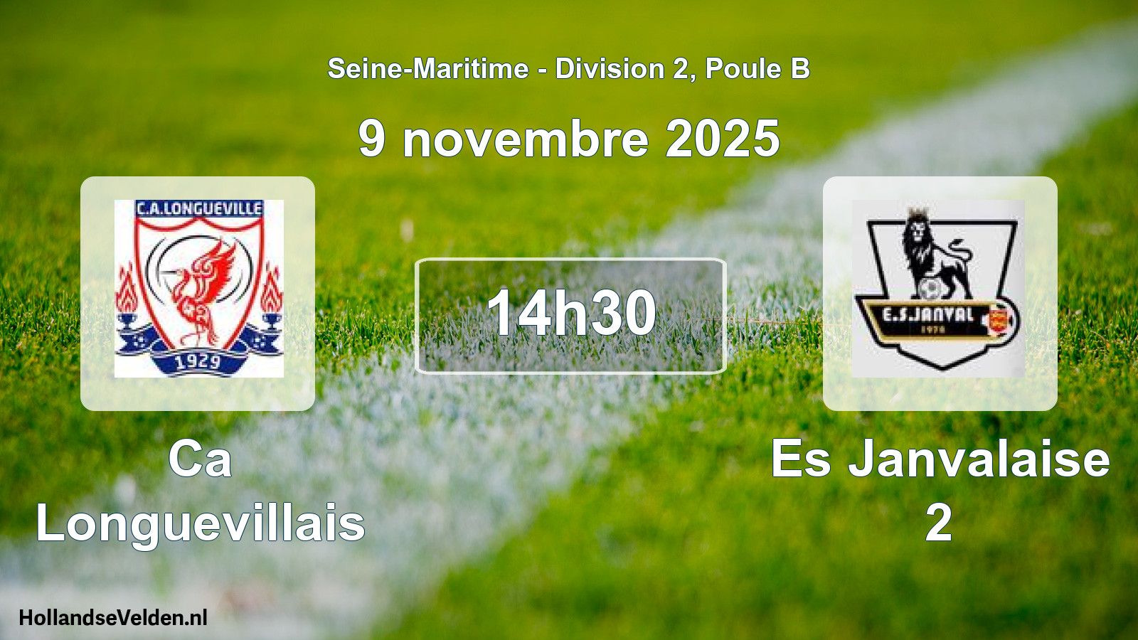 Geplande wedstrijd: Ca Longuevillais - Es Janvalaise 2 (9 novembre 2025)